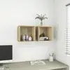 Image de vidaXL Armoires murales 2 pcs Chêne Sonoma 37x37x37 cm Bois ingénierie