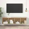 Image de vidaXL Meuble TV mural Chêne sonoma 37x37x142,5 cm Bois d'ingénierie