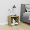 Image de vidaXL Meuble TV chêne sonoma 37x35x37 cm bois d’ingénierie