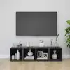 Image de vidaXL Meubles TV 4 pcs gris brillant 37x35x37 cm bois d’ingénierie