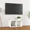 Image de vidaXL Meuble TV blanc 72x35x36,5 cm bois d’ingénierie