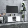 Image de vidaXL Meuble TV avec pieds en métal Blanc 103,5x35x50 cm