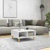 Image de vidaXL Table basse blanc 60x60x30 cm bois d'ingénierie