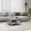 Image de vidaXL Table basse gris béton 60x60x30 cm bois d'ingénierie