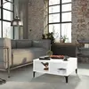 Image de vidaXL Table basse blanc 60x60x30 cm bois d'ingénierie