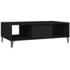 Image de VidaXL Table basse Noir 103,5x60x35 cm Aggloméré