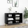 Image de vidaXL Buffet noir 103,5x35x70 cm bois d'ingénierie