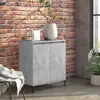 Image de vidaXL Buffet gris béton 60x35x70 cm bois d'ingénierie