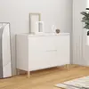 Image de vidaXL Buffet blanc 101x35x70 cm bois d'ingénierie