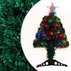 Image de vidaXL Arbre de Noël pré-éclairé avec support et LED 64 cm fibre optique