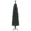 Image de vidaXL Arbre de Noël artificiel mince et support 240 cm fibre optique