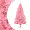 Image de vidaXL Sapin de Noël artificiel avec support rose 120 cm PVC