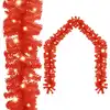 Image de vidaXL Guirlande de Noël avec lumières LED 20 m Rouge