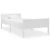 Image de vidaXL Cadre de lit sans matelas bois massif de pin blanc 100x200 cm