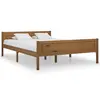 Image de vidaXL Cadre de lit sans matelas pin massif marron miel 120x200 cm