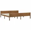 Image de vidaXL Cadre de lit sans matelas pin massif marron miel 200x200 cm