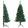 Image de vidaXL Sapin de Noël artificiel d'angle Vert 120 cm PVC