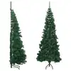 Image de vidaXL Sapin de Noël artificiel d'angle Vert 240 cm PVC