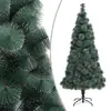 Image de vidaXL Sapin de Noël artificiel avec support Vert 210 cm PET