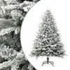 Image de vidaXL Sapin de Noël artificiel à flocons de neige Vert 210 cm PVC/PE