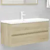 Image de vidaXL Armoire d'évier avec lavabo intégré Chêne sonoma Aggloméré