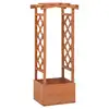 Image de vidaXL Jardinière à treillis avec arche 49x39x117 cm Bois de sapin