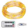 Image de vidaXL Guirlande LED avec 300 LED Blanc chaud 30 m