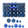 Image de vidaXL Ensemble de boules de Noël 100 pcs Bleu