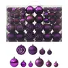 Image de vidaXL Ensemble de boules de Noël 100 pcs Violet