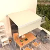 Image de vidaXL Auvent manuel rétractable avec store 3x2,5 m Crème