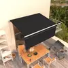 Image de vidaXL Auvent rétractable manuel avec store 3,5x2,5 m Anthracite