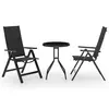 Image de vidaXL Ensemble de bistrot 3 pcs noir et anthracite