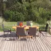Image de vidaXL Ensemble à manger de jardin 7 pcs Résine tressée Noir