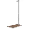 Image de vidaXL Douche de jardin avec base marron 220 cm Acier inoxydable