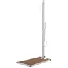 Image de vidaXL Douche de jardin avec base marron 225 cm Acier inoxydable