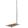 Image de vidaXL Douche de jardin avec base marron 225 cm Acier inoxydable