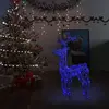 Image de vidaXL Renne de décoration de Noël 90 LED 60x16x100 cm Acrylique