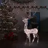 Image de vidaXL Renne de décoration de Noël Acrylique 140 LED blanc chaud 120 cm