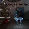 Image de vidaXL Renne de décoration de Noël Acrylique 140 LED blanc froid 120 cm