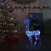 Image de vidaXL Renne de décoration de Noël Acrylique 140 LED bleues 120 cm