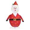 Image de vidaXL Décoration de Noël Figurine Père Noël LED Tissu de luxe 90 cm