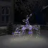 Image de vidaXL Cordon lumineux de Noël 3 pcs Rennes 229 LED