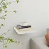 Image de vidaXL Étagère murale flottante Chêne et blanc 23x23,5x3,8 cm MDF