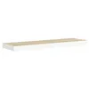 Image de vidaXL Wandschap zwevend 90x23,5x3,8 cm MDF eikenkleurig en wit