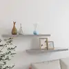 Image de vidaXL Étagères murales flottantes 2 pcs gris béton 80x23,5x3,8 cm MDF