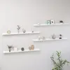 Image de vidaXL Étagères murales 4 pcs Blanc 115x9x3 cm