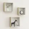 Image de vidaXL Étagères murales sous forme de cube 3 pcs Blanc et chêne sonoma