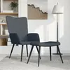 Image de vidaXL Chaise de relaxation avec repose-pied Gris foncé Velours