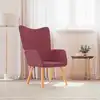 Image de vidaXL Chaise de relaxation Rouge bordeaux Tissu
