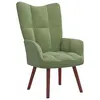 Image de vidaXL Chaise de relaxation Vert clair Velours